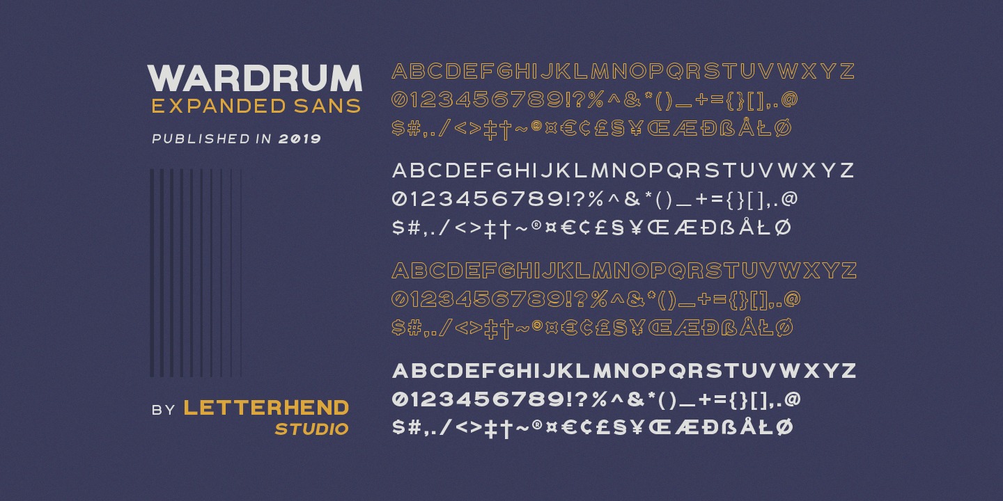 Wardrum Regular Font preview
